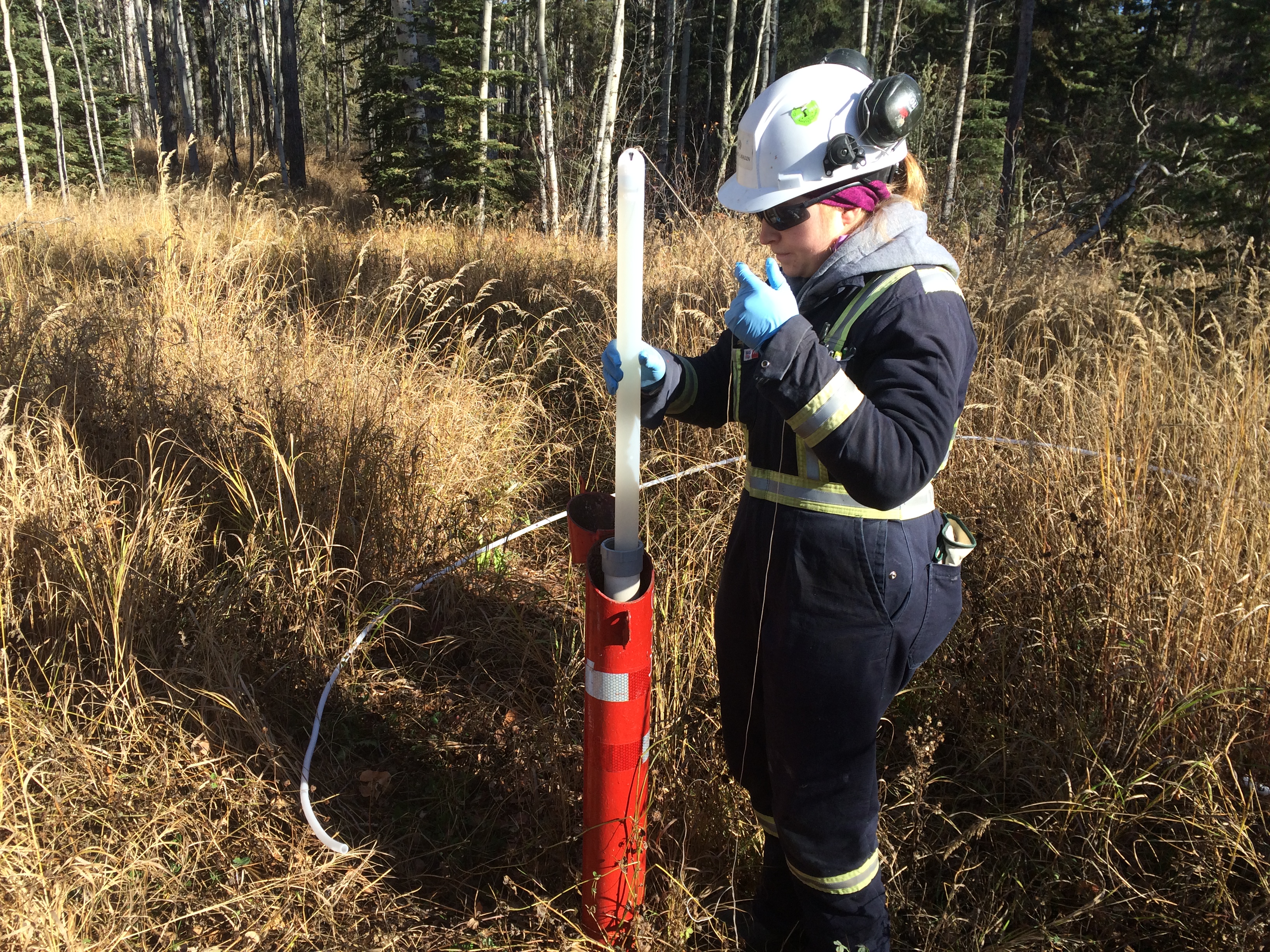 Collecting a groundwater sample