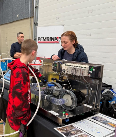 A Red Seal Instrument Technician shares insights with students about the skilled trades and apprenticeship journey