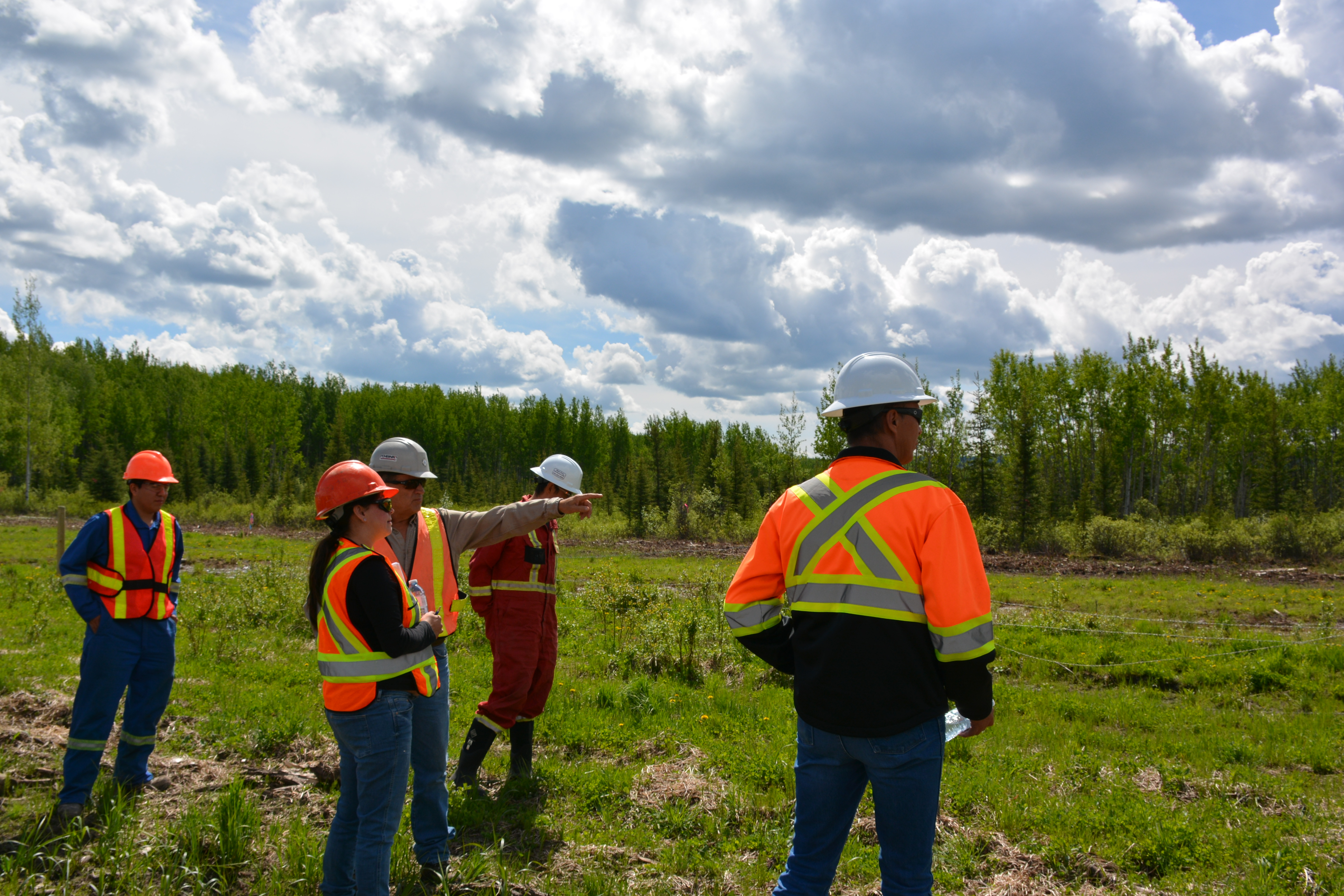 Site visit to a pipeline right-of-way to observe construction and reclamation best practices